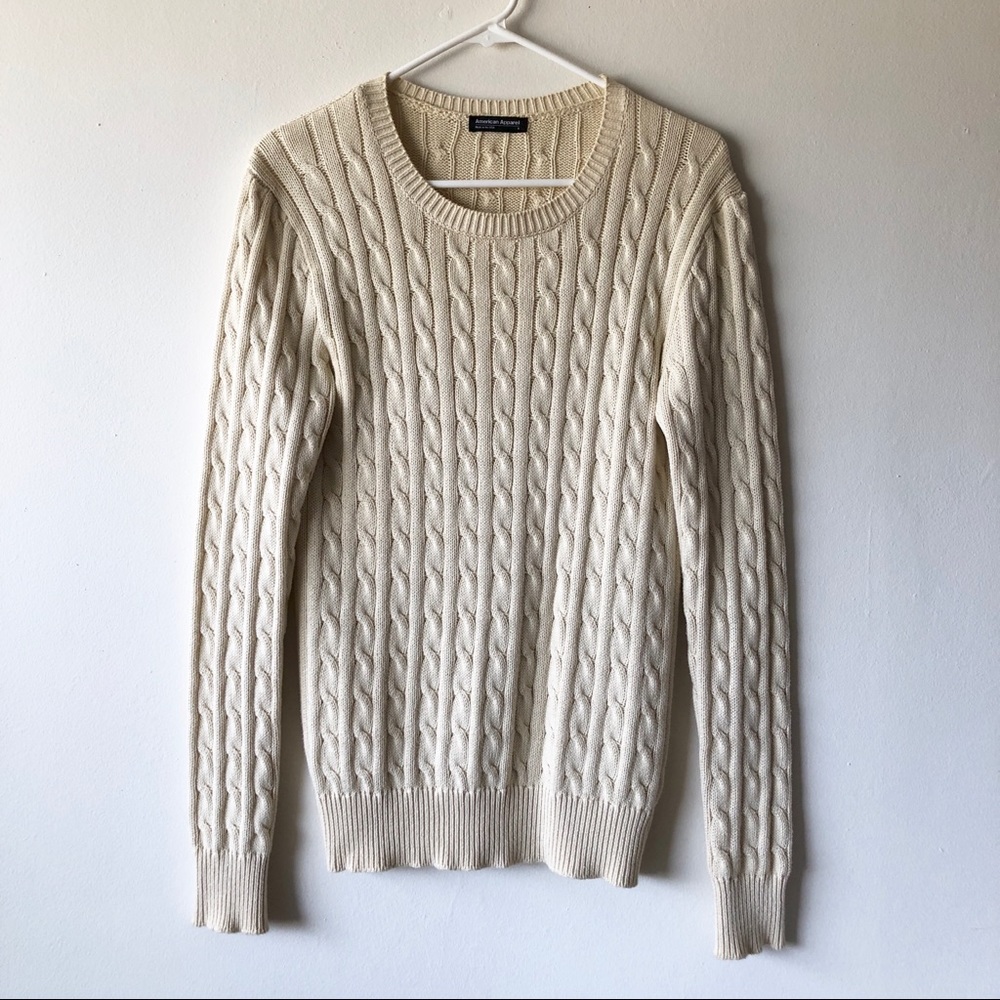 American Apparel Cable Knit Sweater